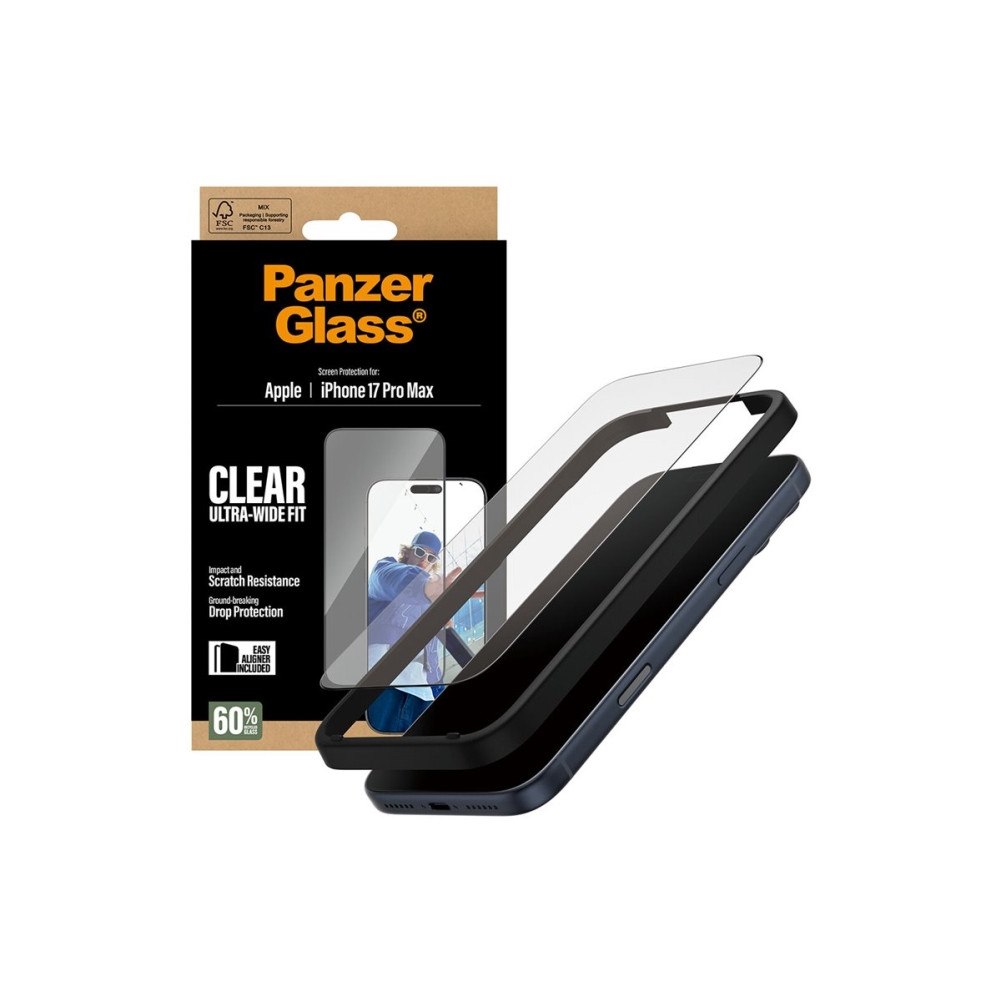 PanzerGlass PanzerGlass - skärmskydd för mobiltelefon - ultrabred passning med EasyAligner