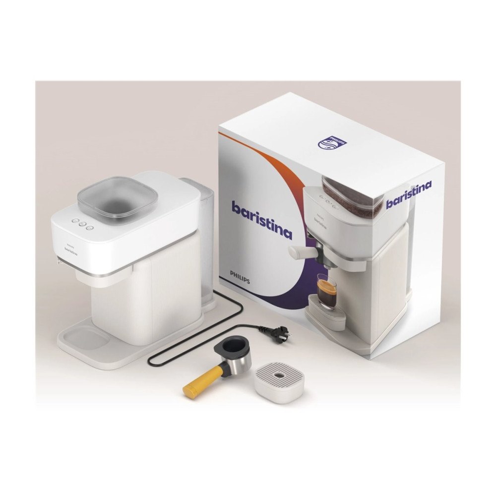 Philips Philips Baristina BAR300 - kaffemaskin - 16 bar - mjölkvit