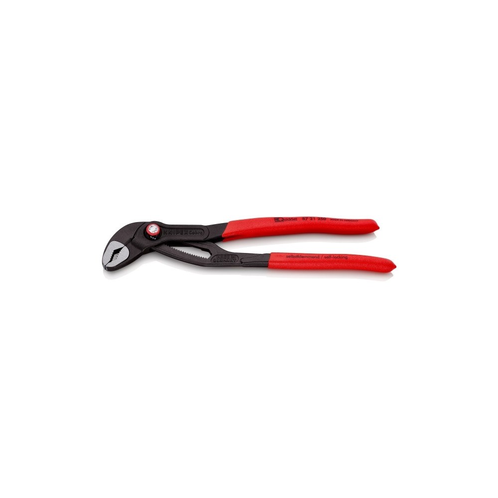 Knipex KNIPEX Vattenpumpstång Cobra QuickSet grå bläckfärgad 250 mm