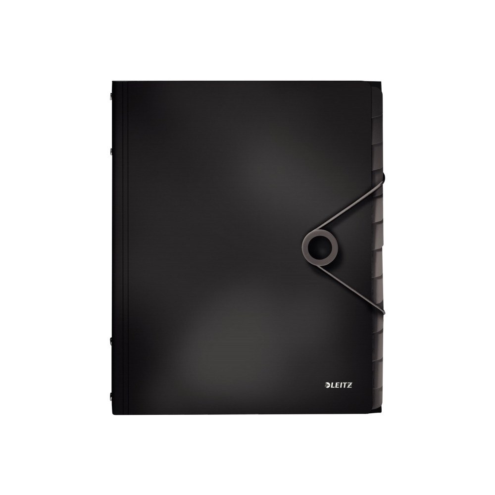 LEITZ Leitz Solid - klassifikationsmapp - 12 delar - för A4 - kapacitet: 200 ark - tabbad - svart