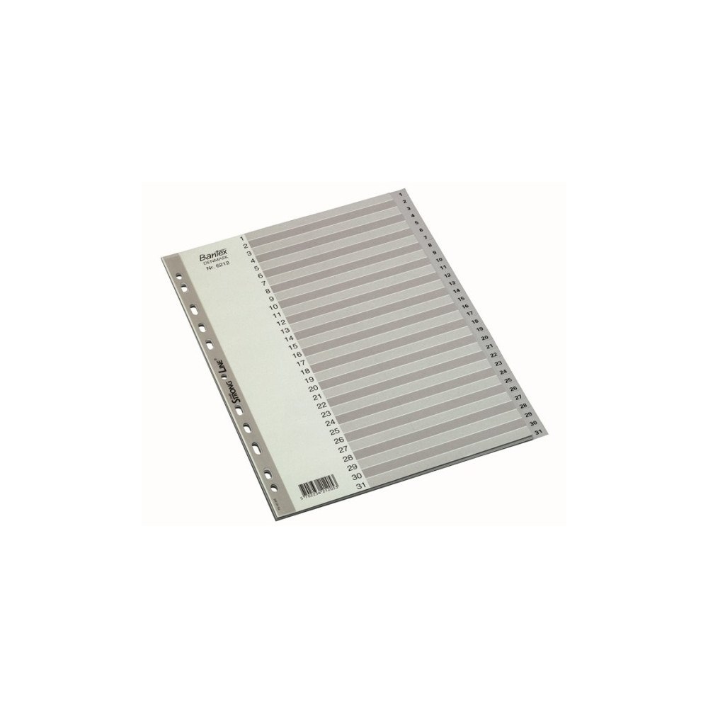 BANTEX Bantex 100204675, Numeriska registerflikar, Polypropylen (PP...