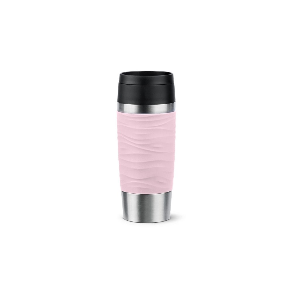 Emsa EMSA Travel Mug Waves, Rosa, Rostfritt stål, Silikon, Rostfr...