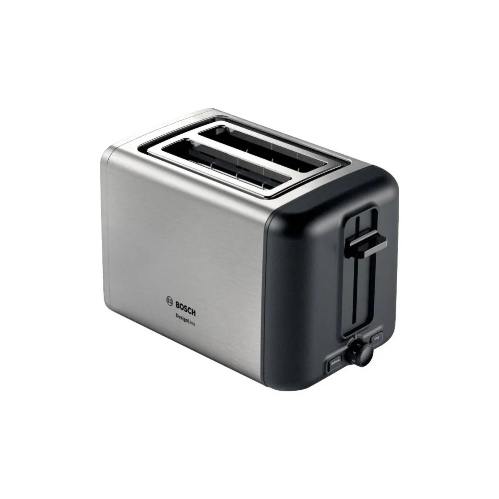 Bosch Bosch DesignLine TAT3P420 - brödrost - rostfritt stål/svart