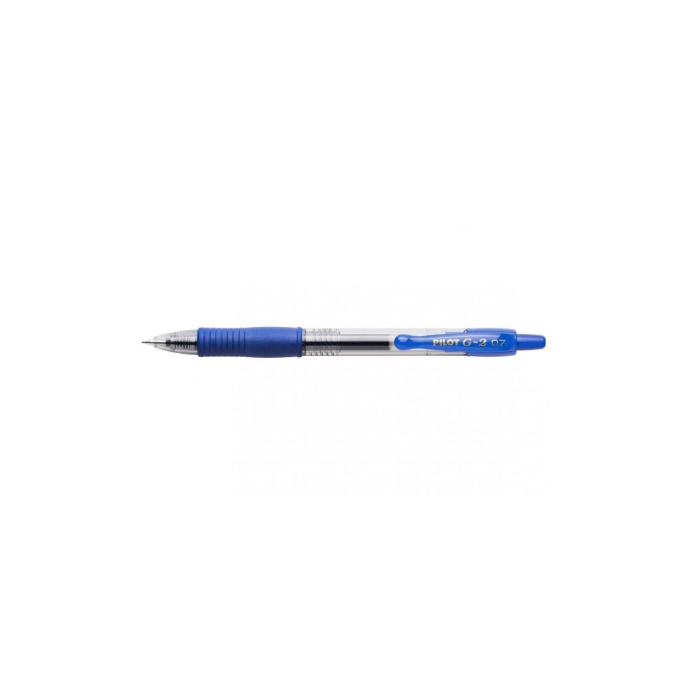 Pilot Pen Gelpen, Pilot G-2, genopfyldelig, 0,7 mm, medium, blå, pakke...