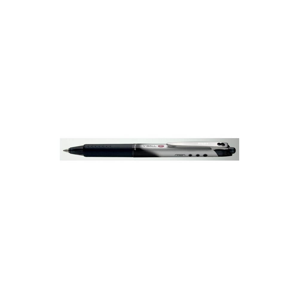 Pilot Pen Rollerpen, Pilot V-Ball Grip, genopfyldelig, 0,7 mm, sort, p...