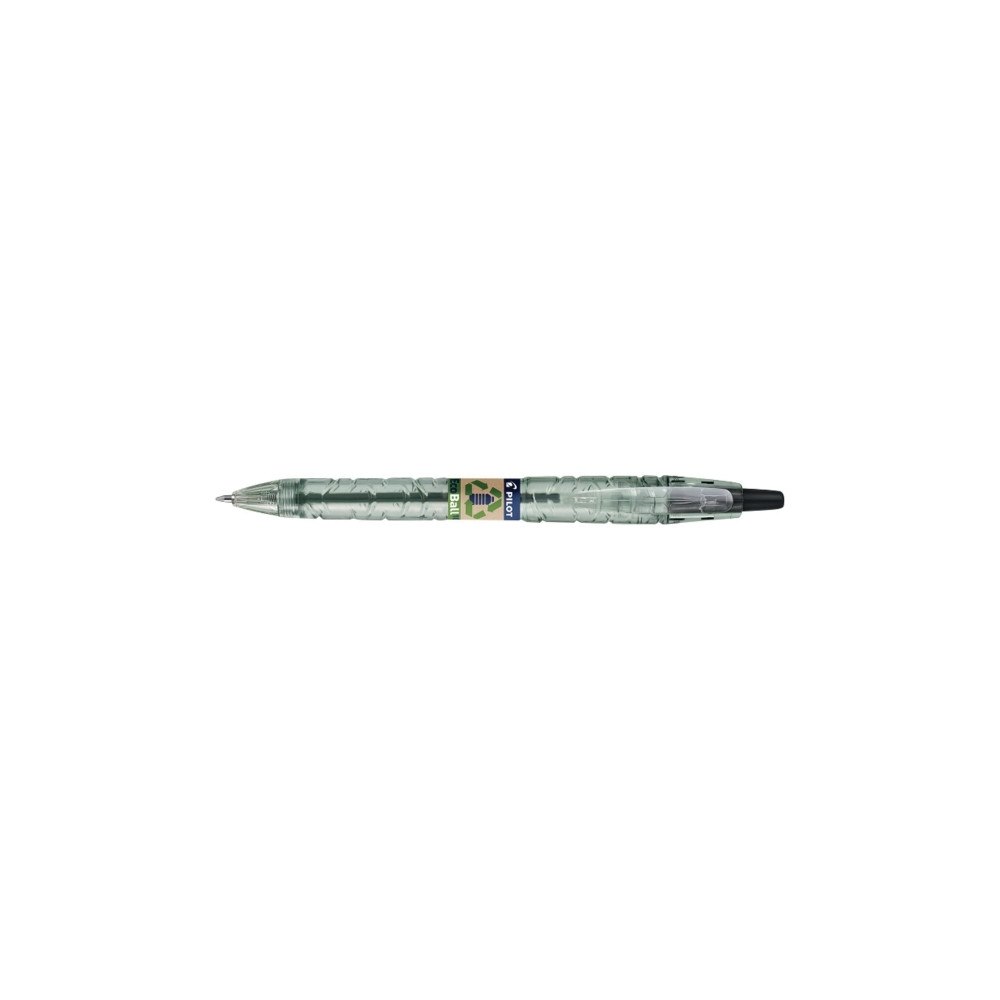 Pilot Pen Kuglepen, Pilot Ecoball, genopfyldelig, 1 mm, sort, pakke a...