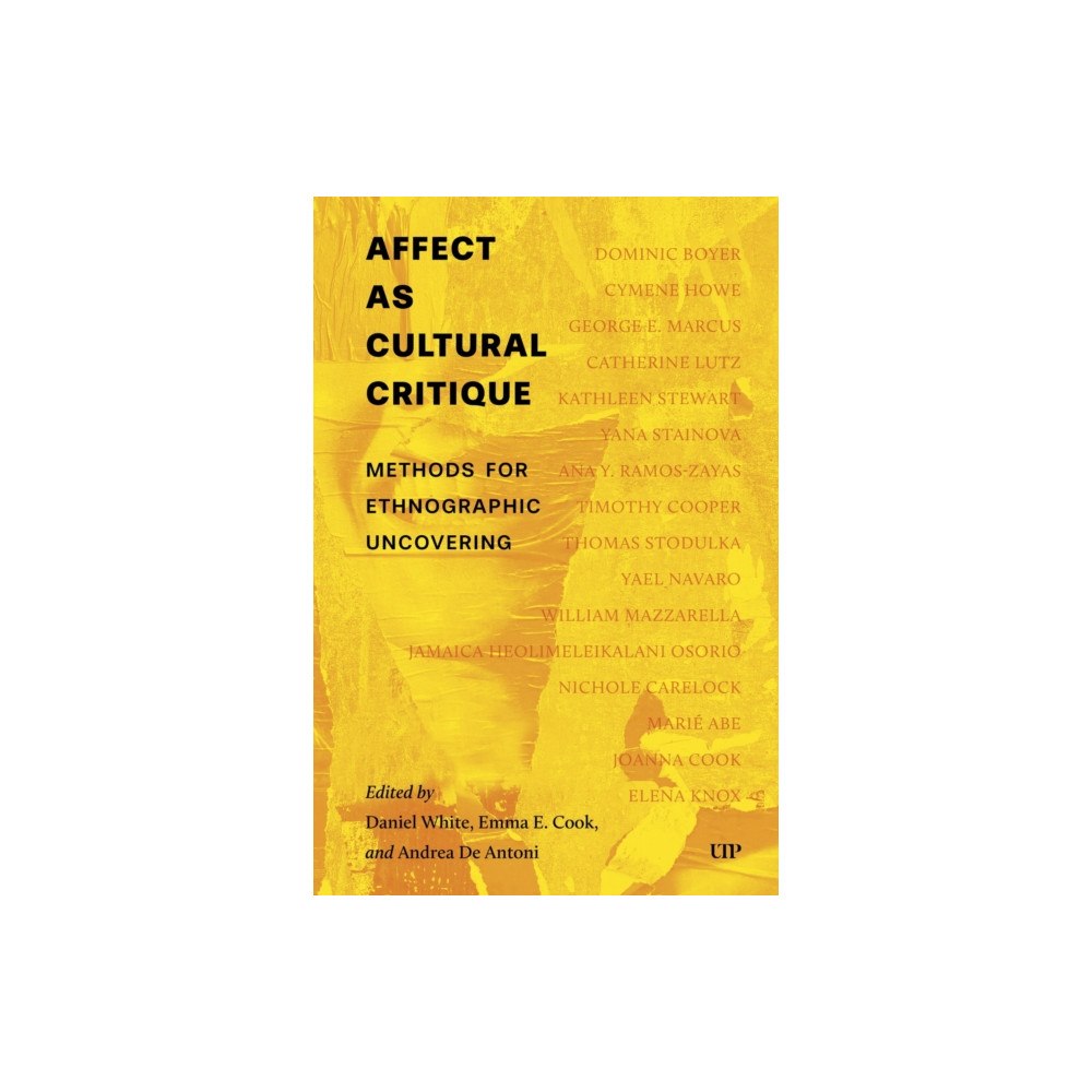 University of Toronto Press Affect As Cultural Critique (häftad, eng)
