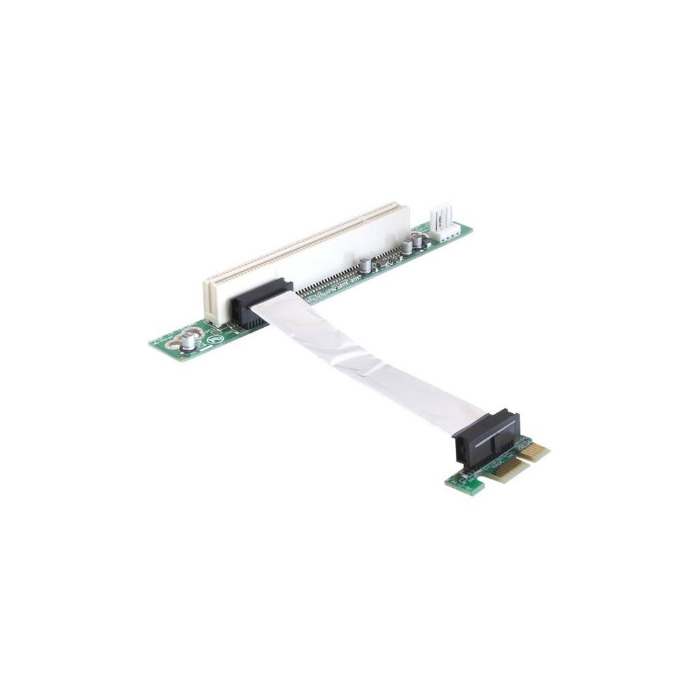 DeLOCK Delock Riser card PCI Express x1 > PCI 32Bit 5 V with flexible cable - kort för stigare