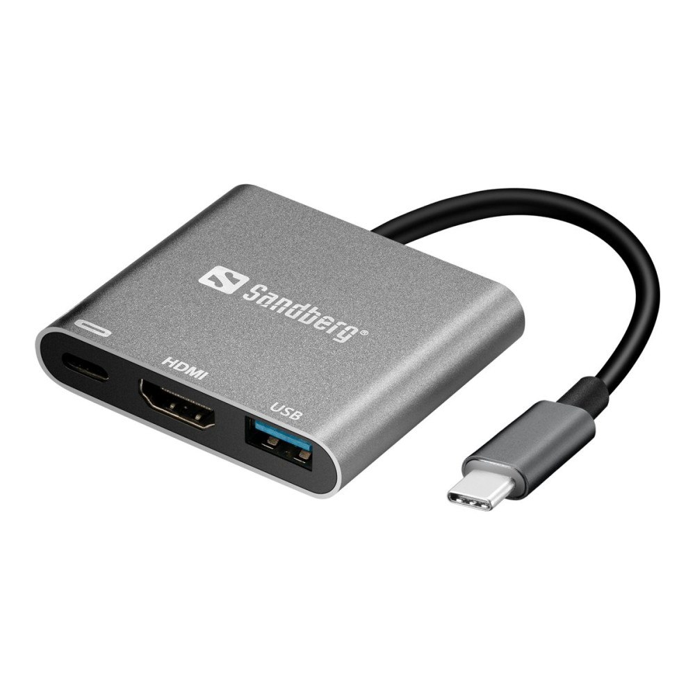 Sandberg Sandberg USB-C Mini Dock HDMI+USB - dockningsstation - USB - HDMI
