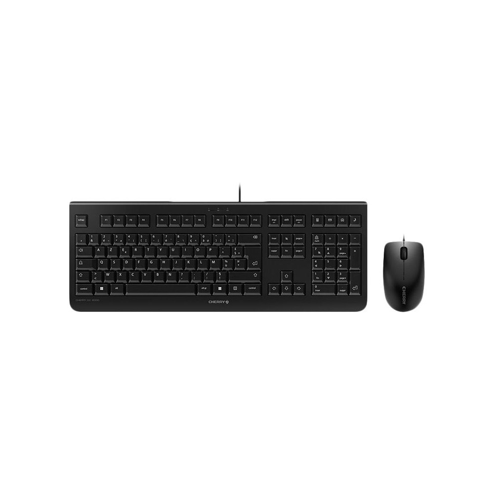 CHERRY CHERRY DC 2000 - sats med tangentbord och mus - fransk - svart Inmatningsenhet