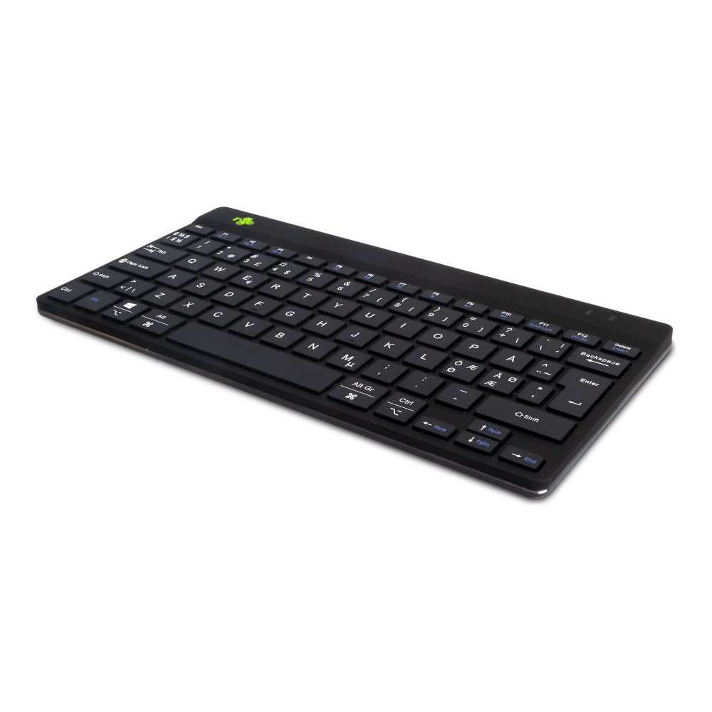 R-Go Tools R-Go Compact Break - tangentbord - med integrerad bromsindikator - QWERTY - Nordisk - svart Inmatningsenhet