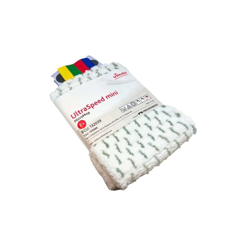 Vileda Mopp Vileda Ultraspeed Mini, vit, mikrofiber, 30 cm