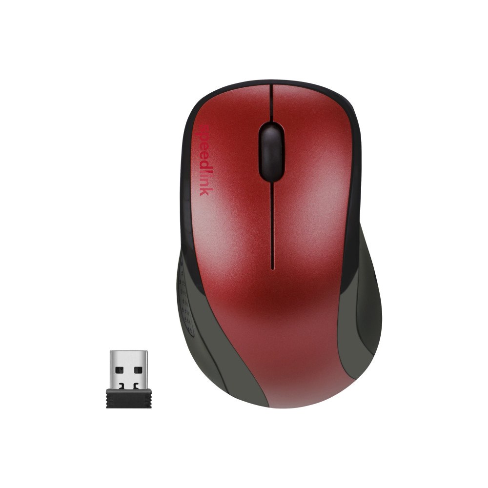 Jöllenbeck SPEEDLINK KAPPA Mouse - mus - 2.4 GHz - röd
