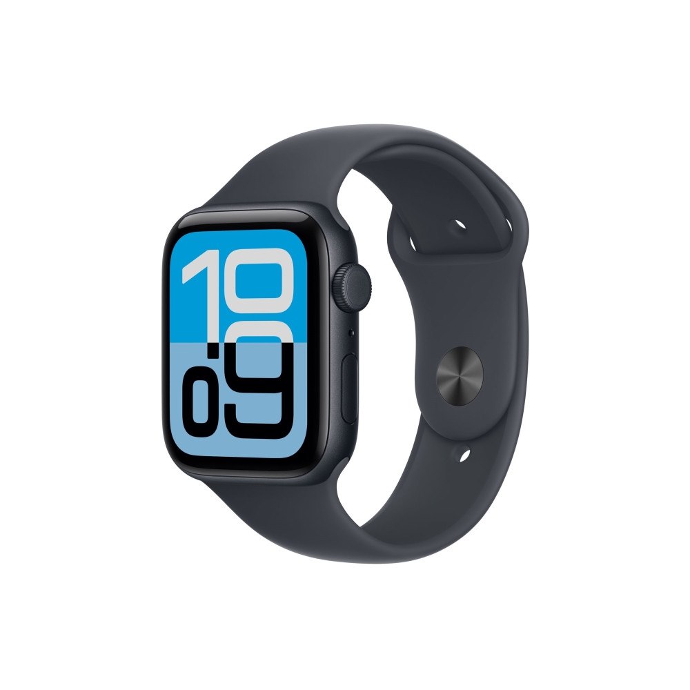 Apple Apple Watch SE 3 (GPS + Cellular) - midnattsaluminium - smart klocka med sportband - midnatt - 64 GB