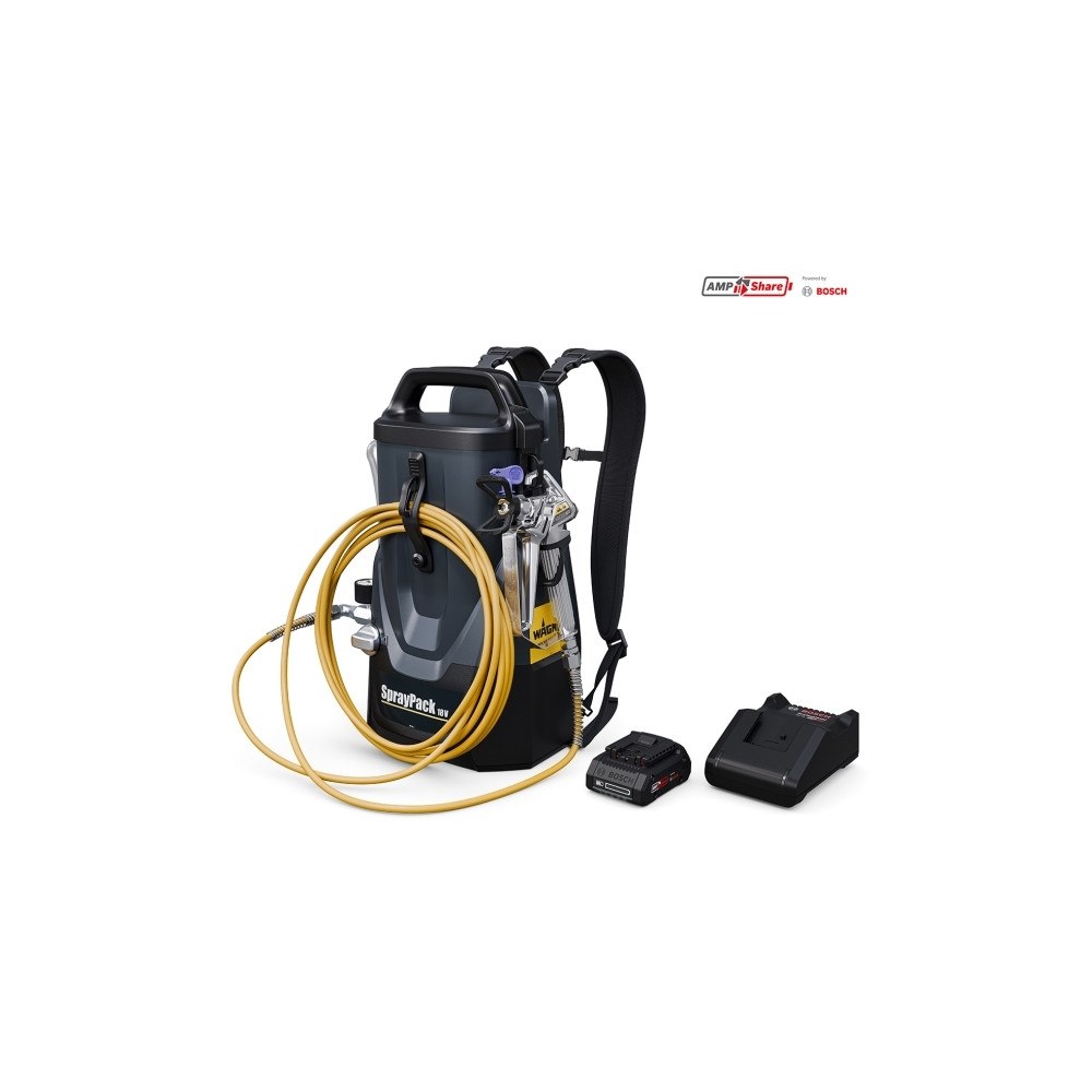 Wagner Wagner SprayPack 18 V KIT Färgspraysystem 4000 mA 18 V Utmat...