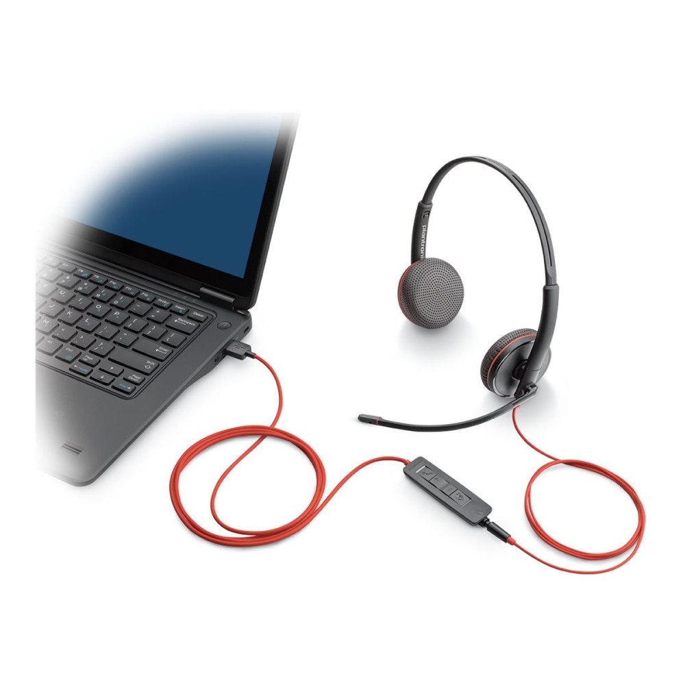 HP HP Poly Blackwire 3225 - headset - 3,5 mm kontakt, USB-C