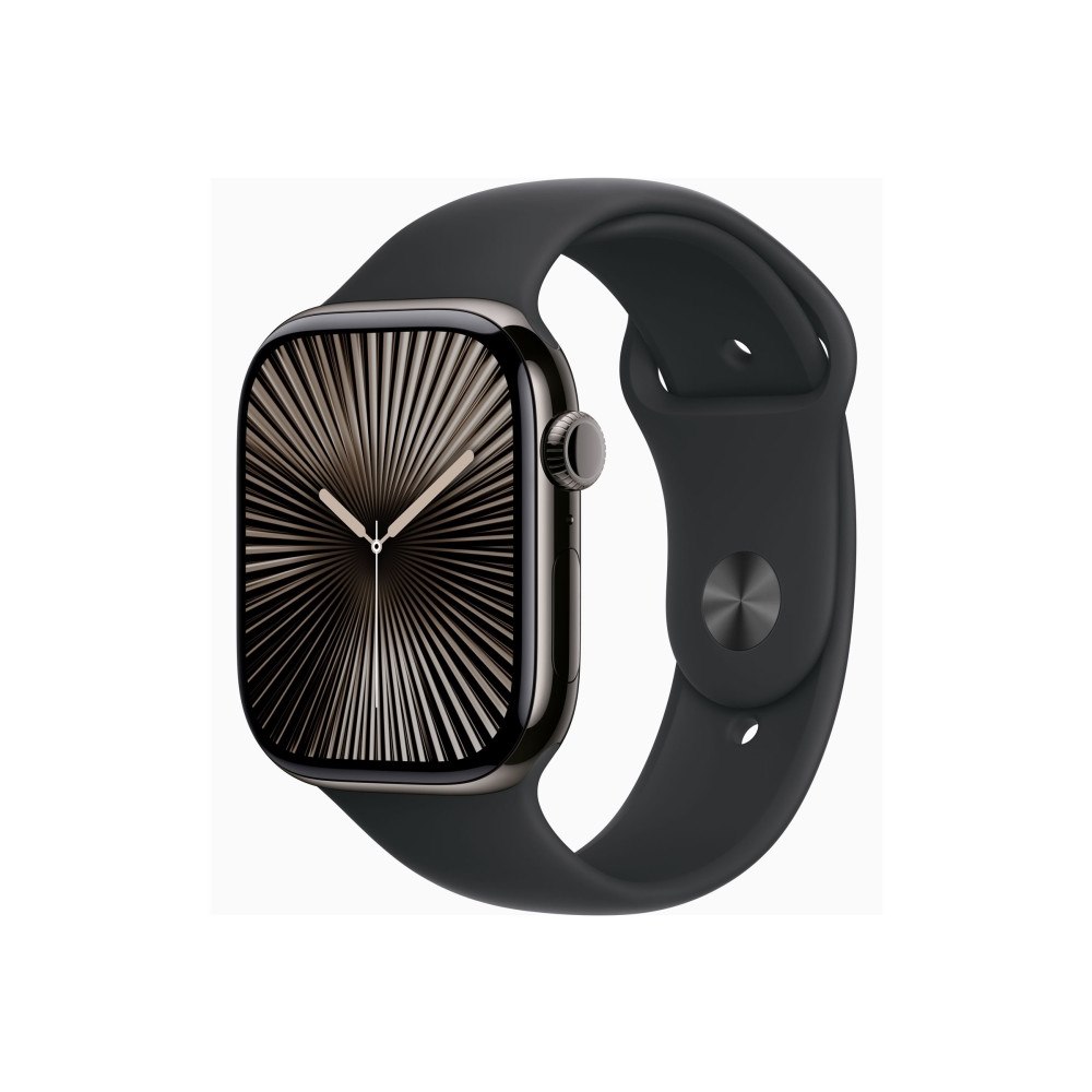 Apple Apple Watch Series 10 (GPS + Cellular) - jet black aluminium - smart klocka med sportband - svart - 64 GB