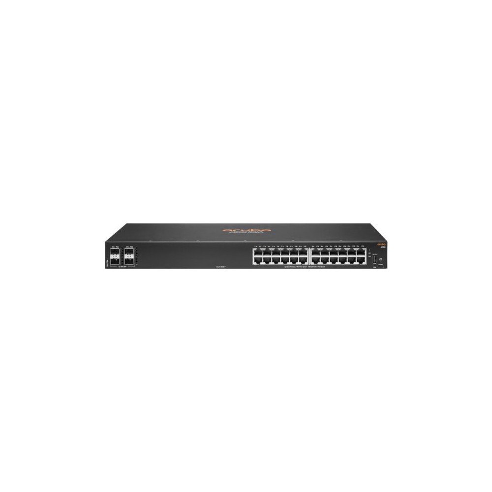 Hewlett Packard Enterprise HPE Aruba 6100 24G 4SFP+ Switch - switch - 28 portar - Administrerad - rackmonterbar