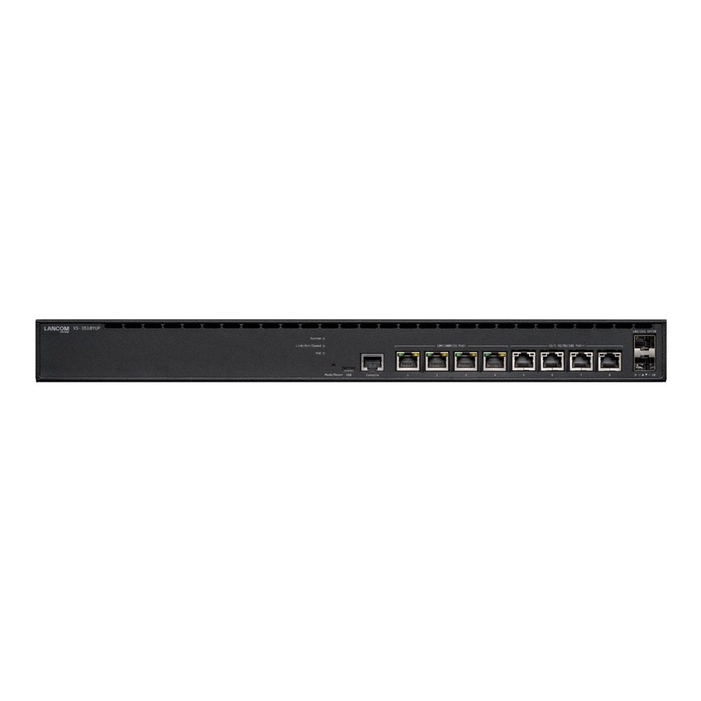 Lancom Systems LANCOM XS-3510YUP - switch - multi-Gigabit, för små scenarier - 10 portar - Administrerad - rackmonterbar