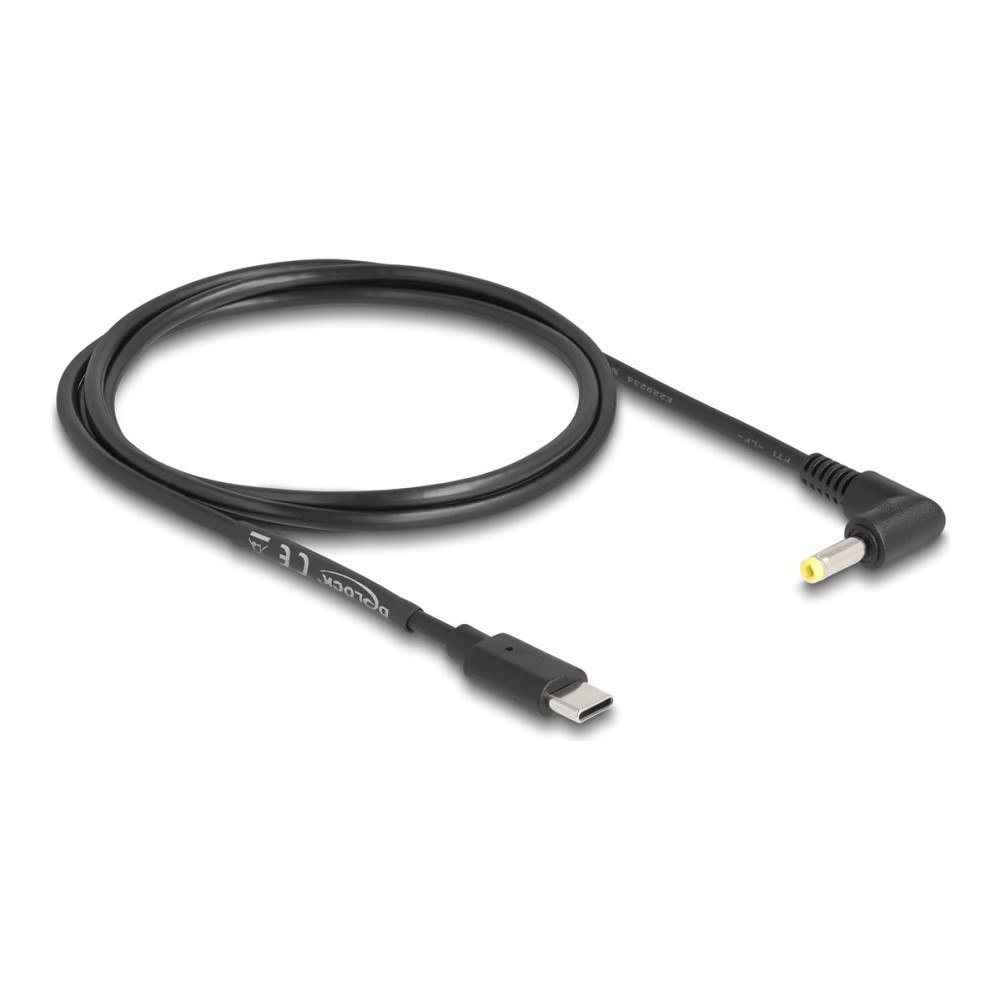 DeLOCK Delock - strömkabel - 24 pin USB-C till DC-jack 4,0 x 1,7 mm - 1.5 m