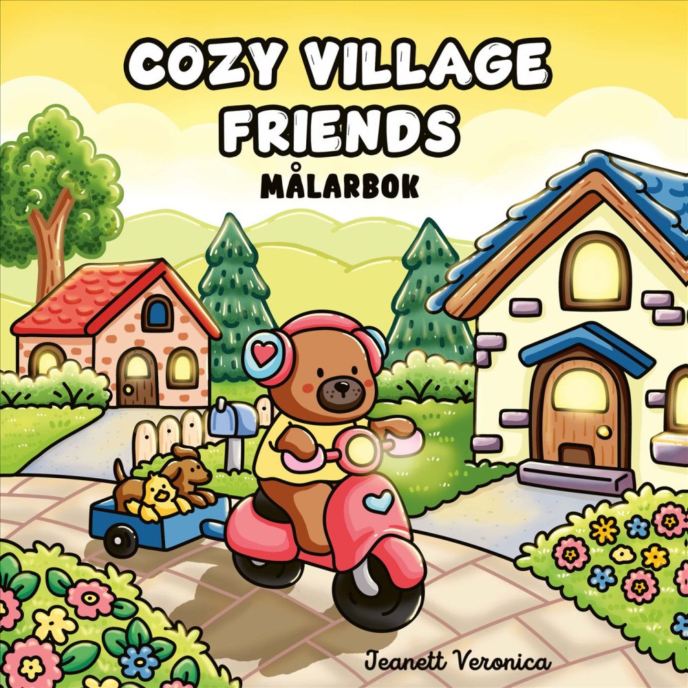 Bonnier Målarbok : Cozy Village Friends