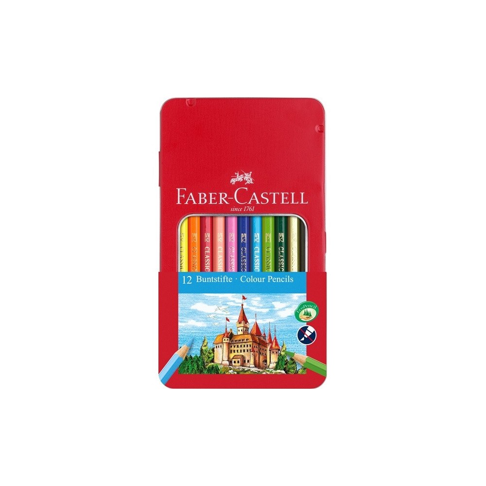 FABER-CASTELL Faber-Castell färgpennor, sexkantig form, ask med 12 blandad...