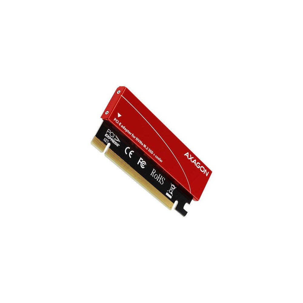 AXAGON AXAGON PCEM2-S - gränssnittsadapter - M.2 NVMe Card - PCIe 3.0 x16