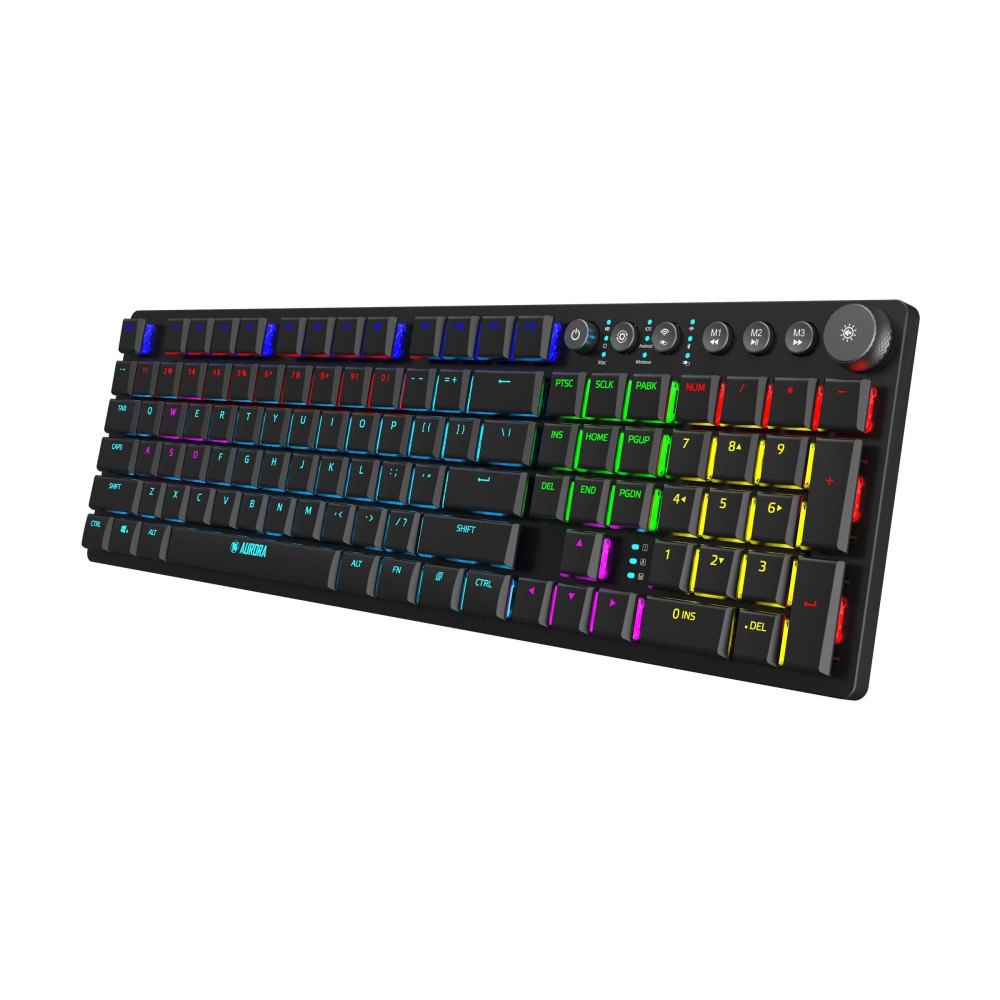 IBOX iBOX Aurora K-6 - tangentbord - QWERTY - svart Inmatningsenhet