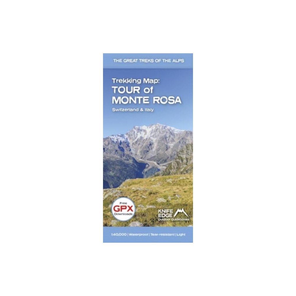 Knife Edge Outdoor Limited Tour of Monte Rosa Trekking Map