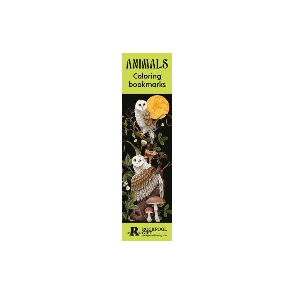 Rockpool Publishing Animals Coloring Bookmarks (häftad, eng)
