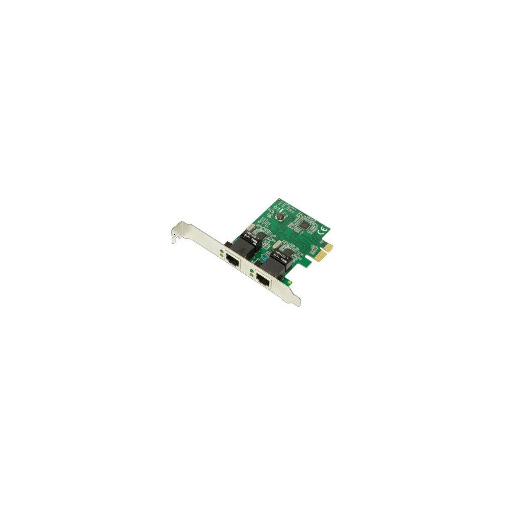 2direct LogiLink - nätverksadapter - PCIe 2.0 - Gigabit Ethernet x 2