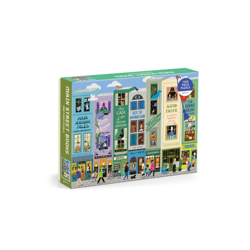 Galison Main Street Books 1000 Piece Puzzle (bok, eng)