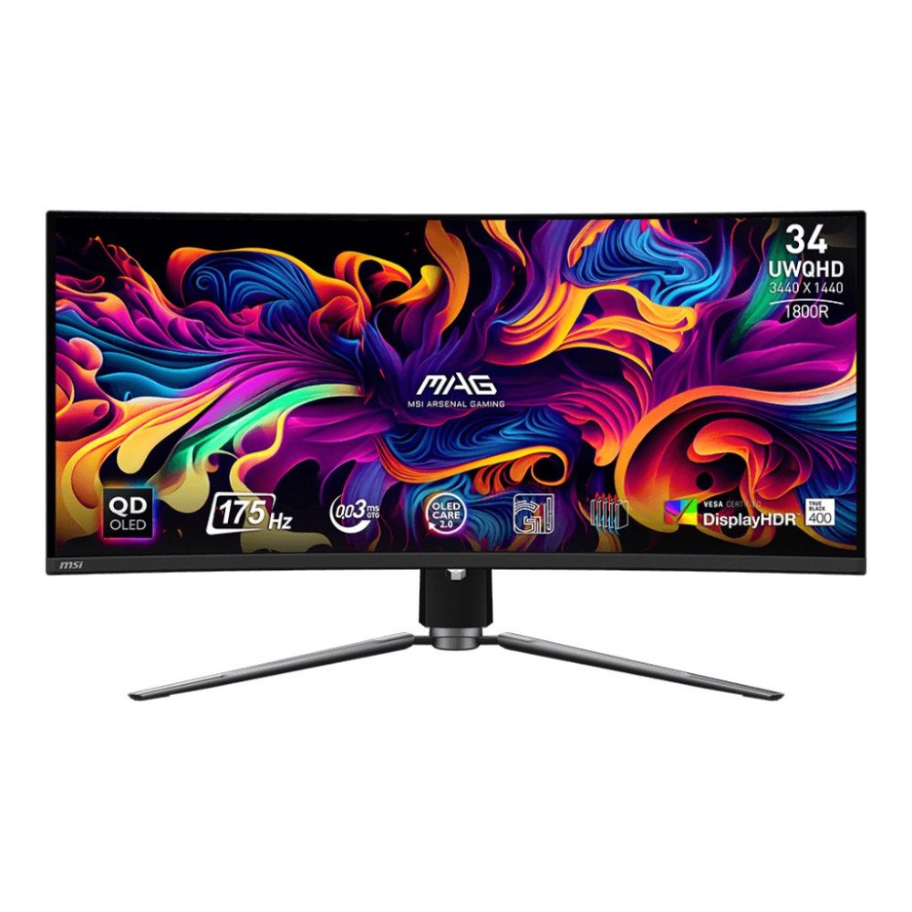 MSI MSI MAG 341CQPDE QD-OLED - OLED-monitor - böjd - 34" - HDR