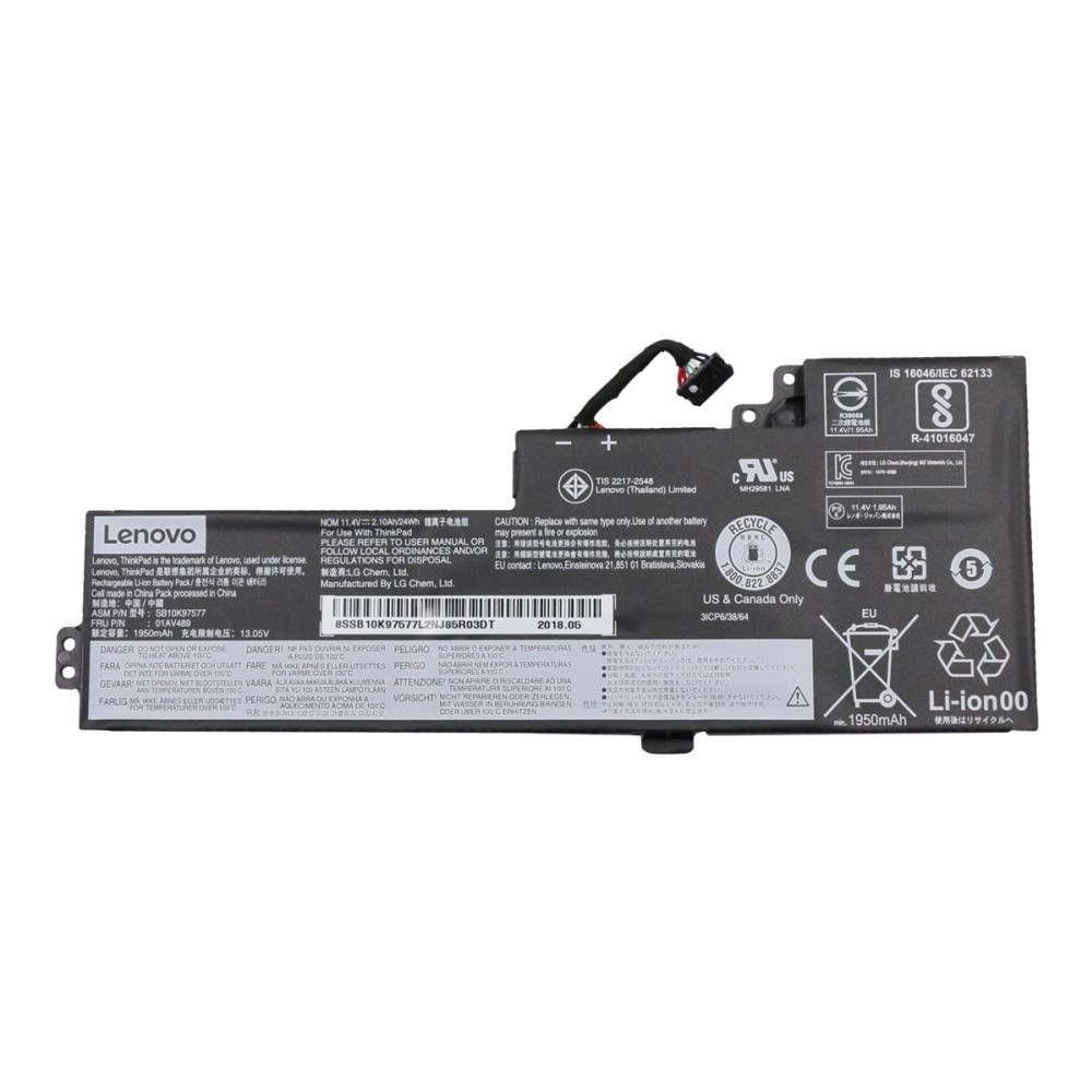 Lenovo LG Chem - batteri för bärbar dator - Li-Ion - 2100 mAh - 24 Wh