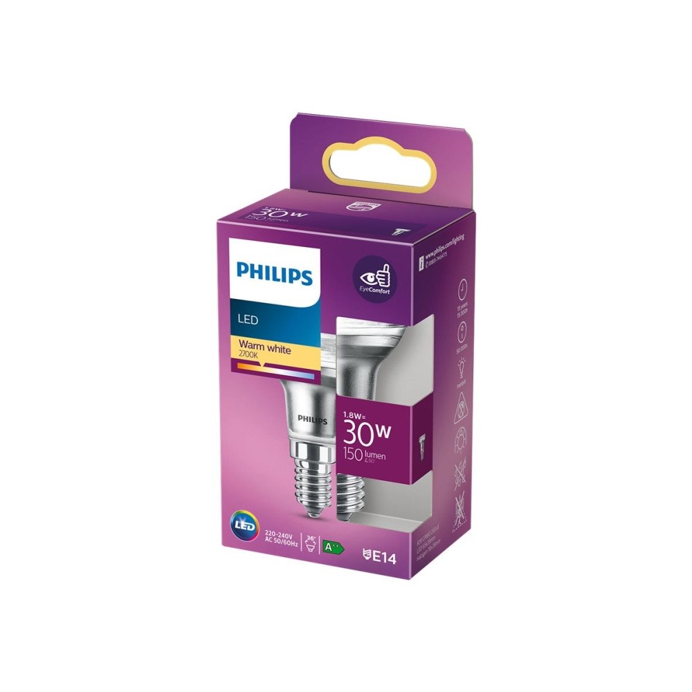 Philips Philips - LED-spotlight - form: R39 - E14 - 1.8 W - varmt vitt ljus - 2700 K
