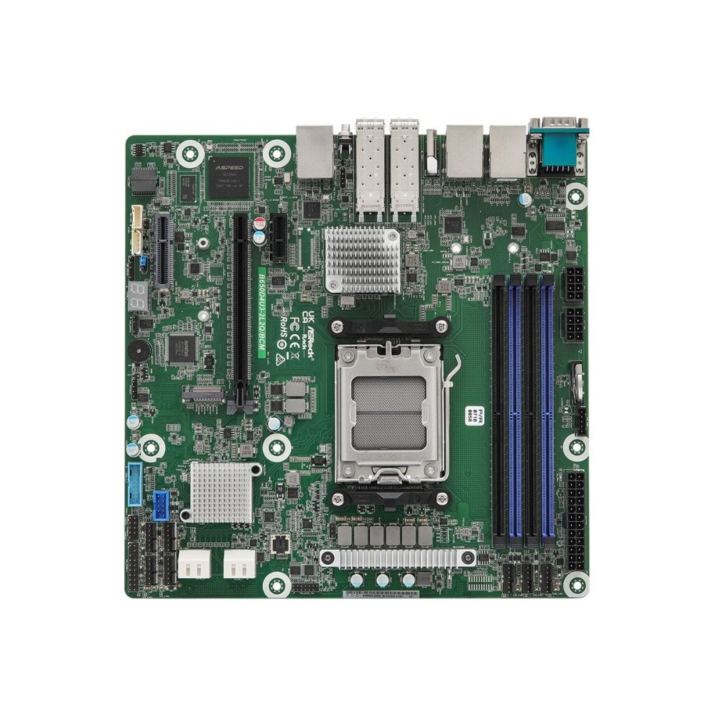 ASRock ASRock Rack B650D4U3-2L2Q/BCM - moderkort - micro ATX - Socket AM5 - AMD B650E