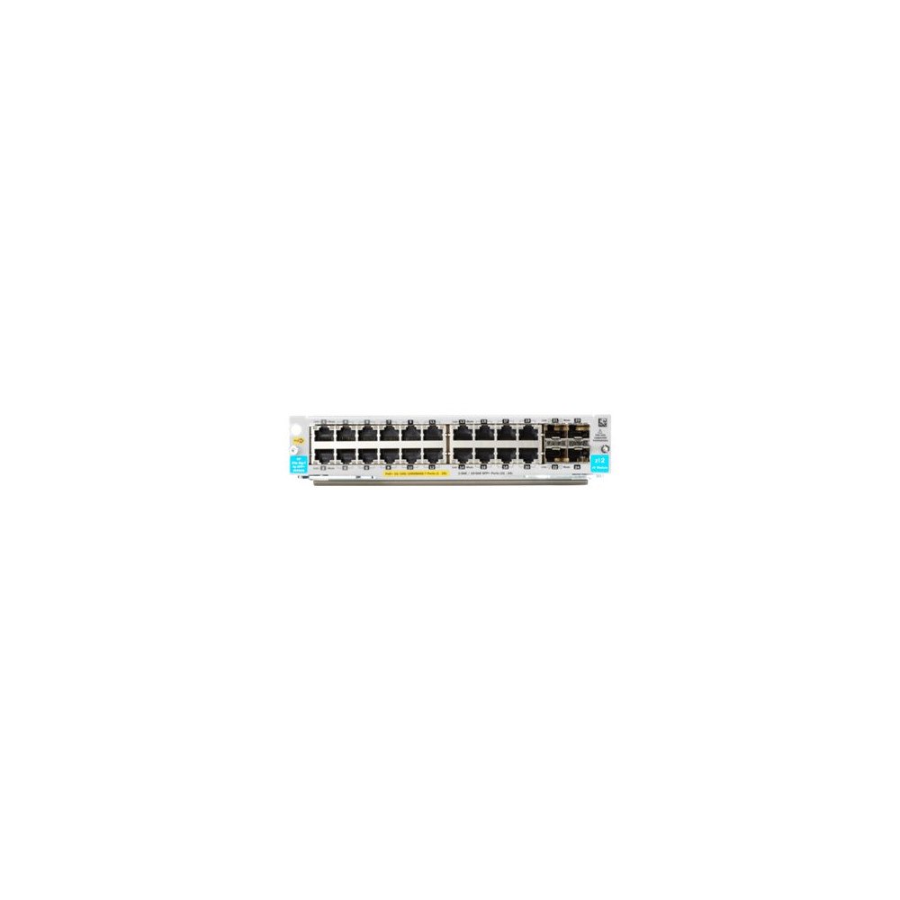 Hewlett Packard Enterprise HPE - expansionsmodul - Gigabit Ethernet (PoE+) x 20 + Gigabit Ethernet / 10 Gigabit SFP+ x 4
