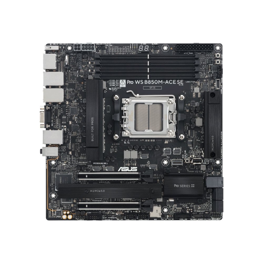 ASUS ASUS Pro WS B850M-ACE SE - moderkort - micro ATX - Socket AM5 - AMD B850