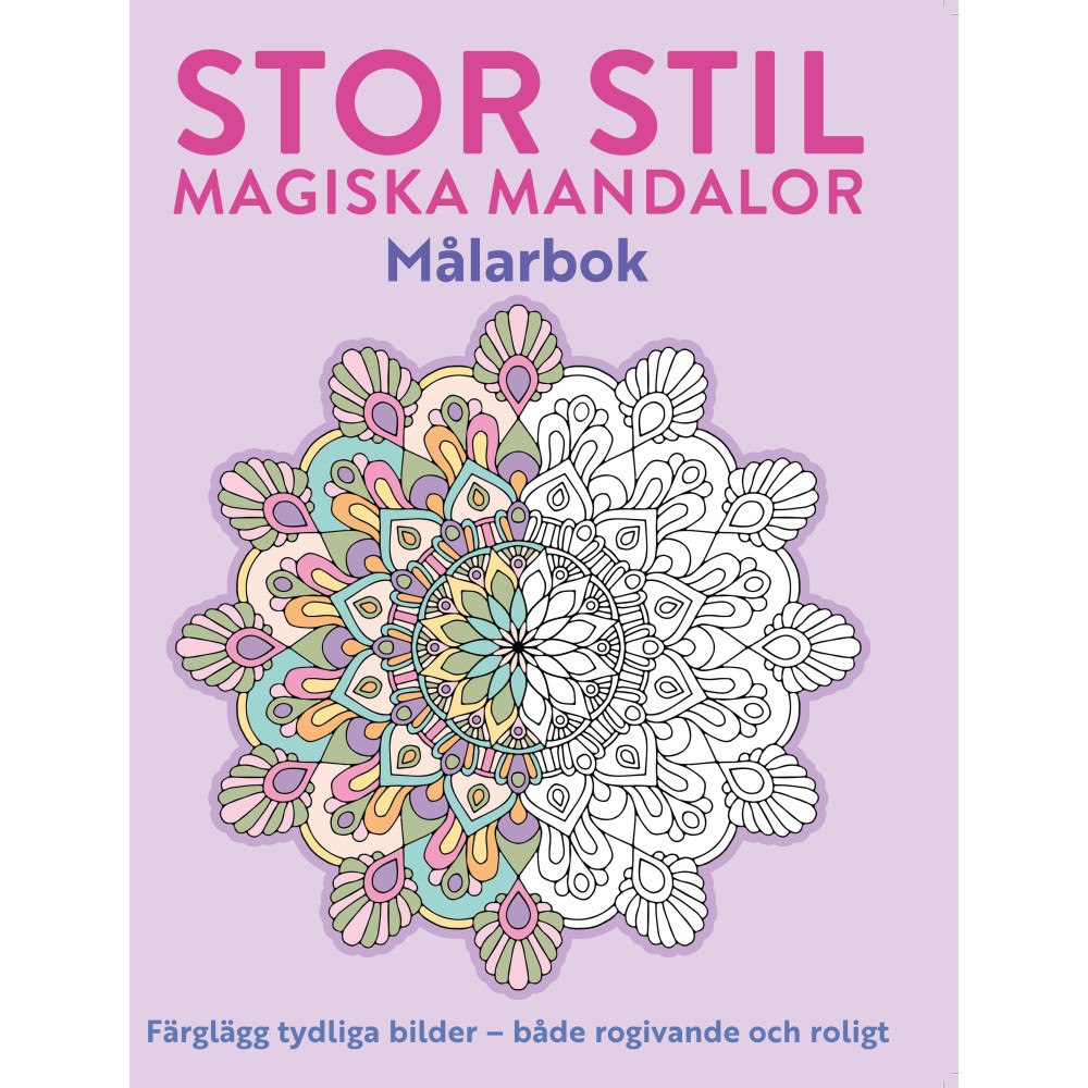 Barthelson Förlag Målarbok för vuxna - Magiska mandalor. Stor stil (häftad)