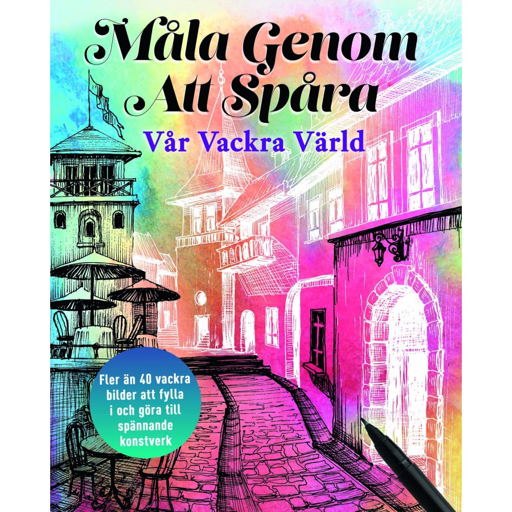 Barthelson Förlag Målarböcker för vuxna - Måla genom att spåra (häftad)