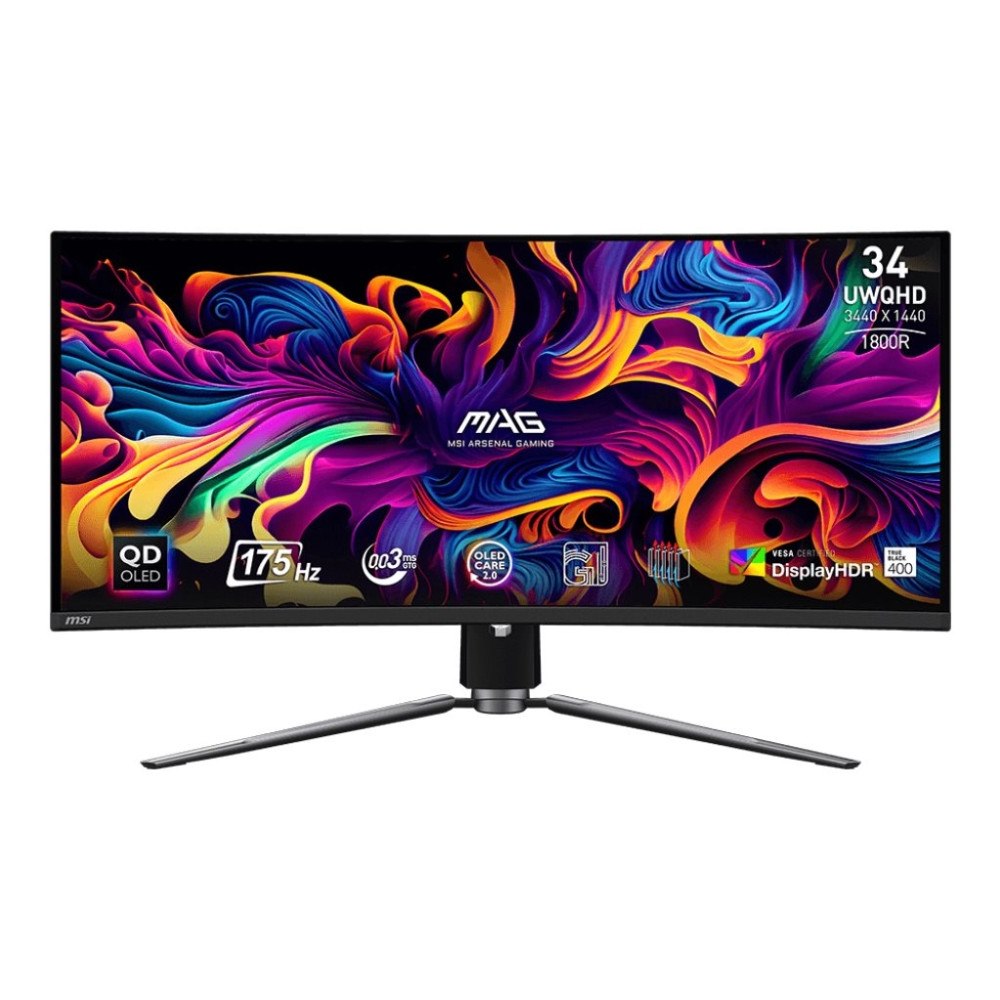 MSI MSI MAG 341CQPDE QD-OLED - OLED-monitor - böjd - 34" - HDR