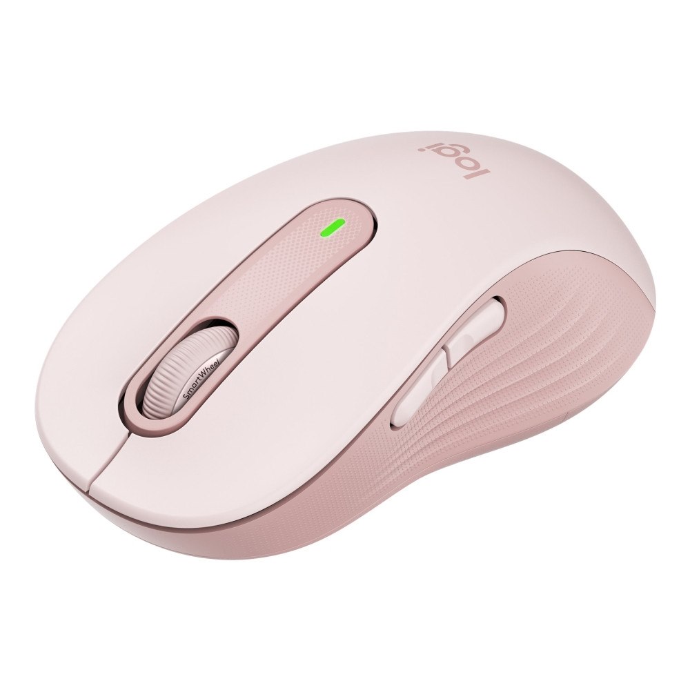 Logitech Logitech Signature M650 L - mus - stor storlek - 2.4 GHz, Bluetooth - rosa