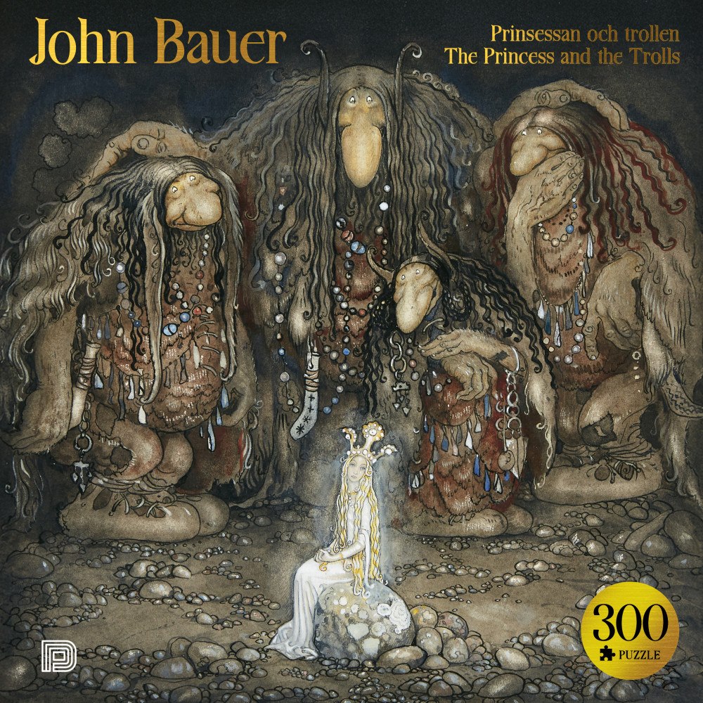 Dokument Press John Bauer. Prinsessan och trollen, pussel 300 bitar (bok)