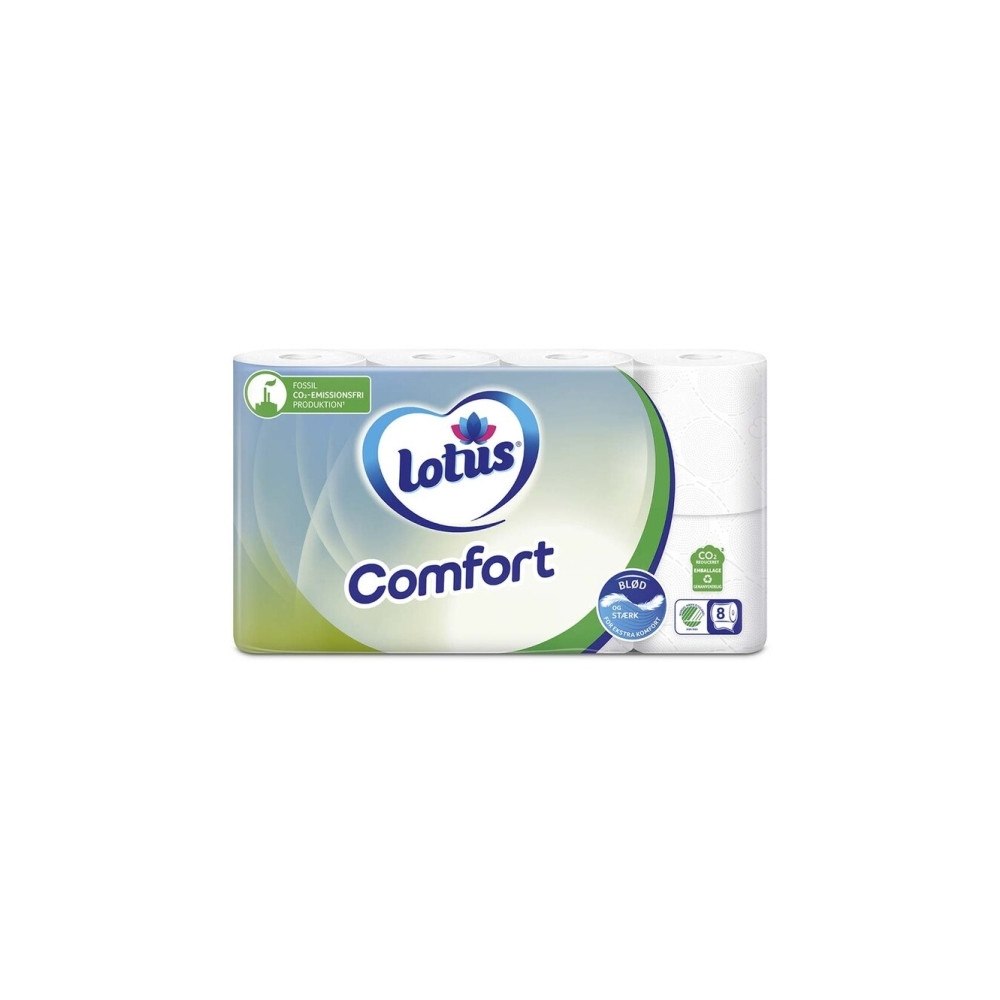 Lotus Toalettpapper Lotus Comfort 3-lagers 18,45 m 56 rullar/brick...