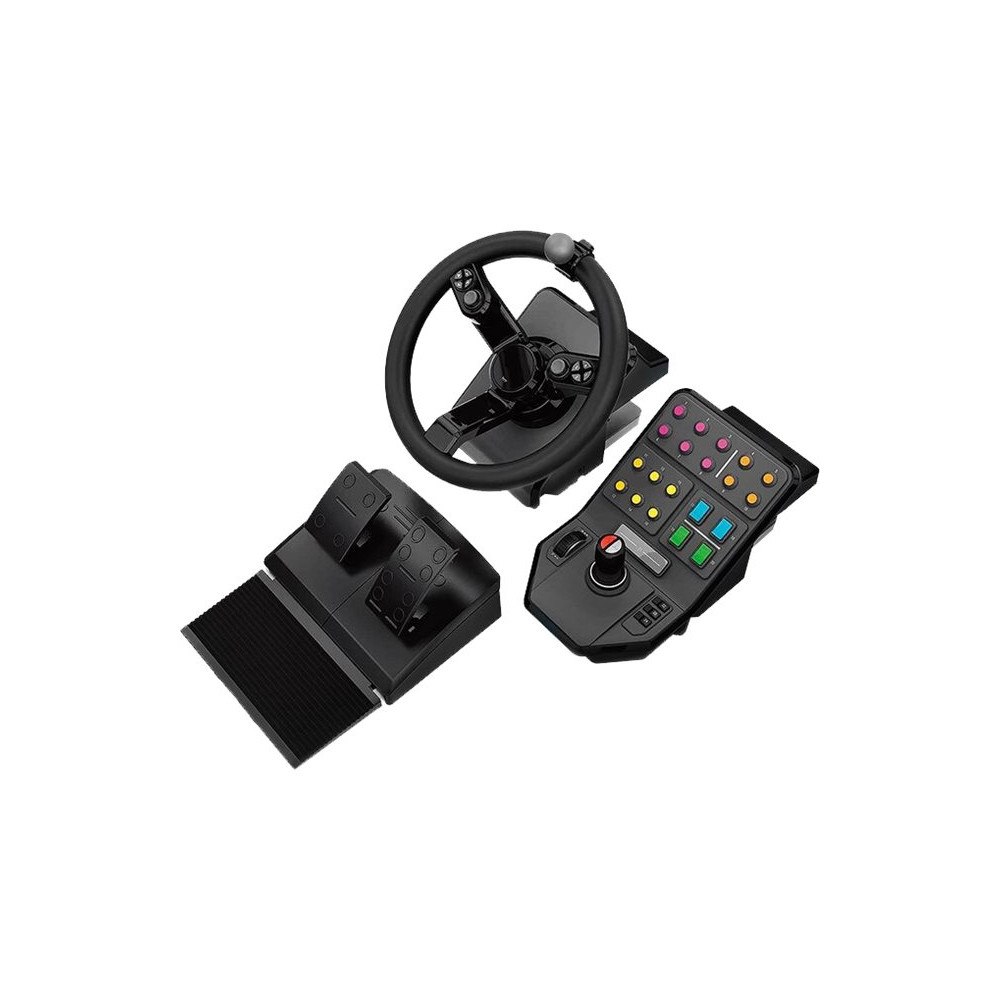 Logitech Logitech Heavy Equipment - G-Series - ratt- och pedaluppsättning - kabelansluten