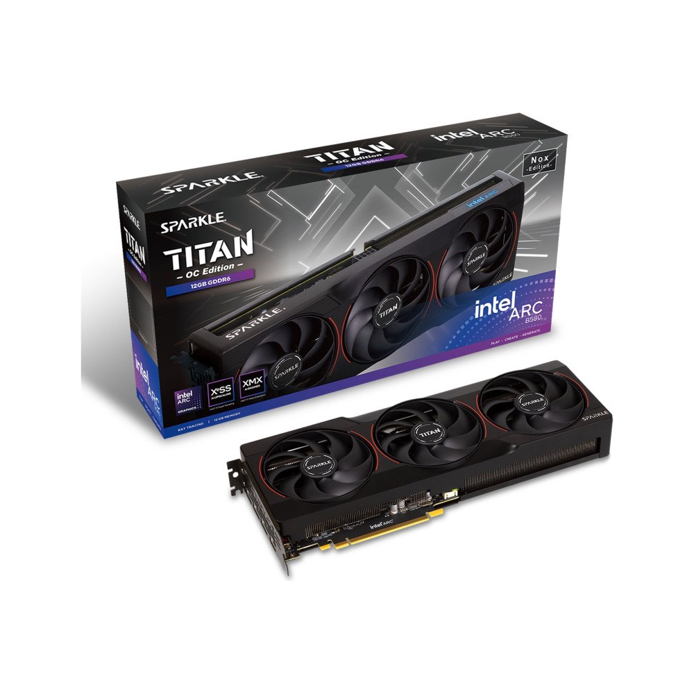 Sparkle SPARKLE TITAN Nox OC - grafikkort - Arc B580 - 12 GB