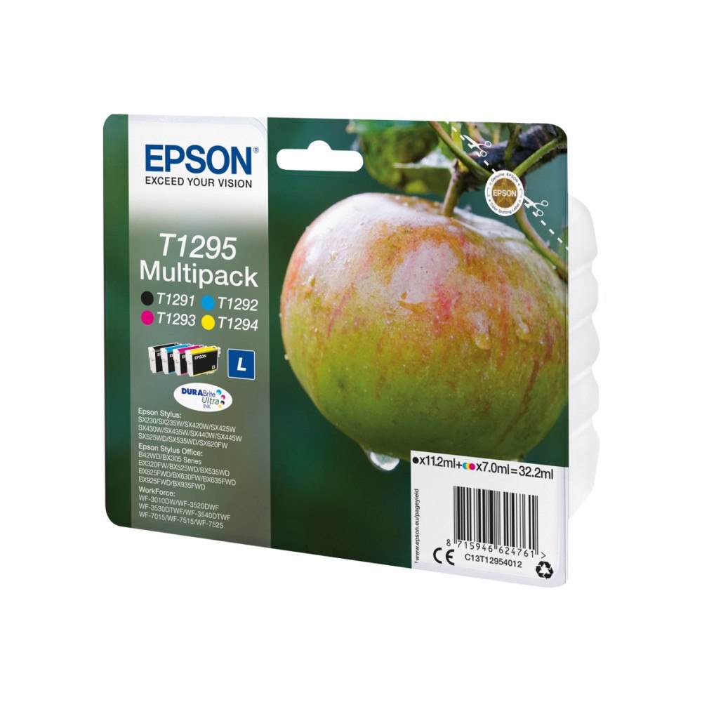 EPSON Epson T1295 Multipack - 4-pack - svart, gul, cyan, magenta - original - bläckpatron