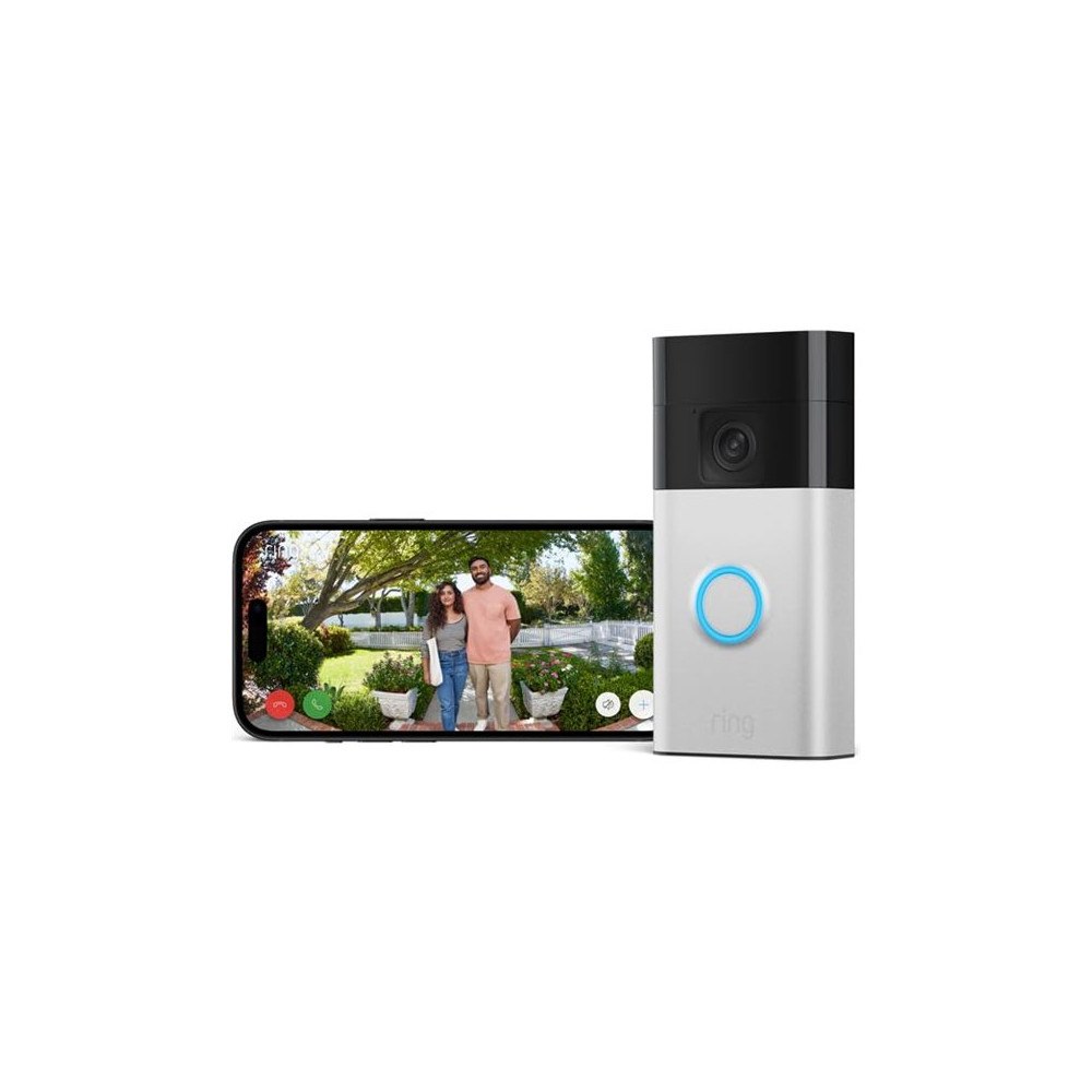 Amazon Ring Battery Video Doorbell - 2024 Edition - smart dörrklocka - 30-dagars gratis provperiod av Ring Home, gör det själv-...