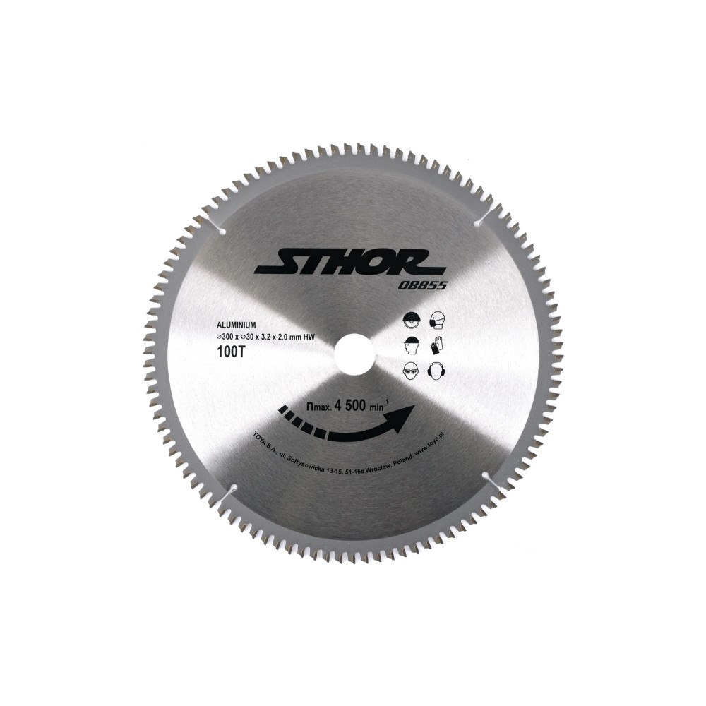 STHOR Sthor cirkelsågblad med hårdmetall för aluminium 300x30 z100...