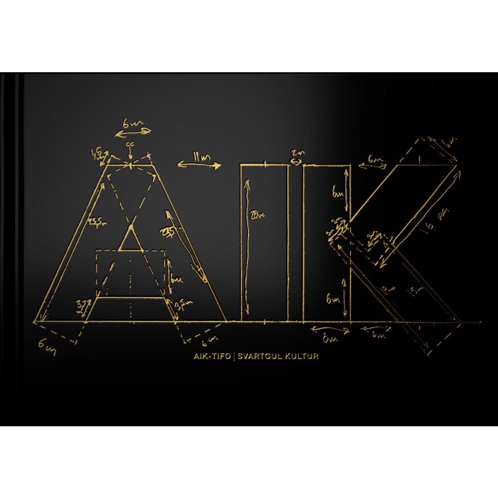 AIK-tifo Svartgul kultur (bok, kartonnage)